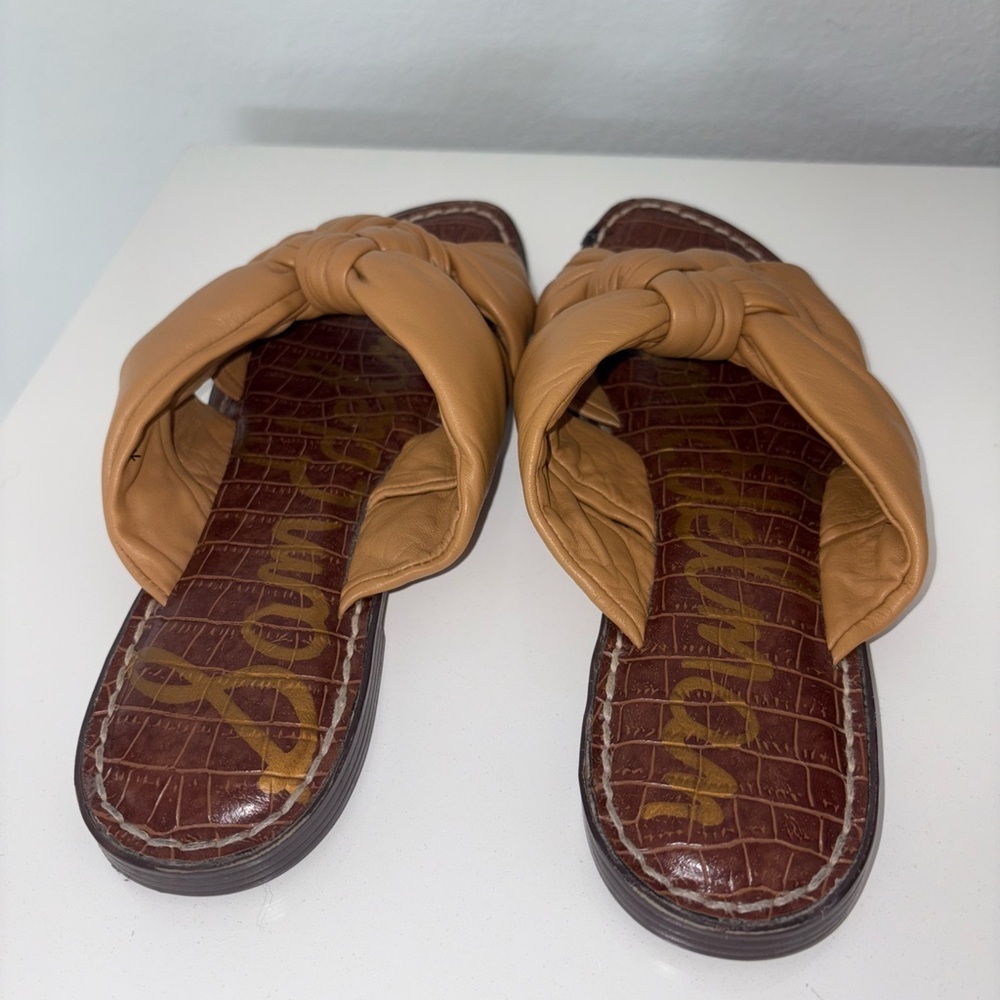 Sam Edelman Womens Garson Leather Slip On Slide Sandals - Picture 12 of 15